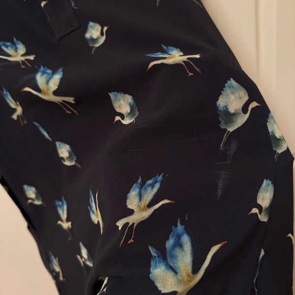 Grey Jason Wu Sleeveless Bird Print‎ Dress - Picture 7 of 8